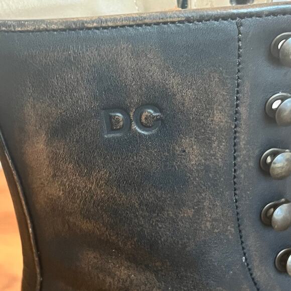 Dsquared2  Brown Leather Lace Up Combat Boots Size 40 EU - Picture 11 of 15